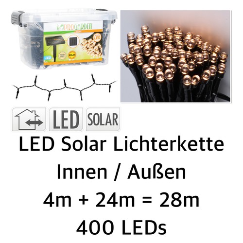 Led solar lichterkette 400 - lichterkette,