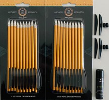 20 Alubolzen 6,5" Pistolenarmbrust Armbrustbolzen + 4 Federn + 4 Nocks EkArchery