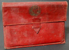 Alte rote Ledertasche Leder