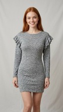 Stradivarius Grey Warm Dress