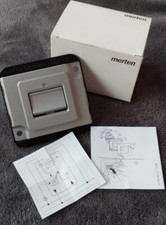 Merten 322660 Kontrollschalter Einsatz Wechselschalter PANZER Silber Metall 