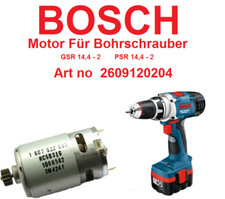 Bosch Motor Für Bohrschrauber PSR 14,4 Li-2 GSR 14,4 Gleichstrommotr 2609120204