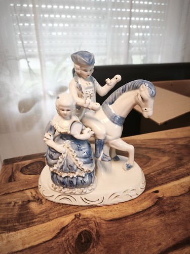 Porzellanfigur reiter mit - reiter, dame