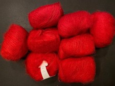 Kid Mohair + Seide Wolle rot