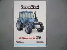 landini blizzard 50 Traktor    Original Schlepper  Prospekt 2 Seiten
