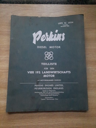 Perkins diesel motor teilliste - diesel,