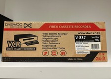 Daewoo V-837 VHS Videorekorder Recorder ShowView 6 Head A2 & Nican Stereo NEU
