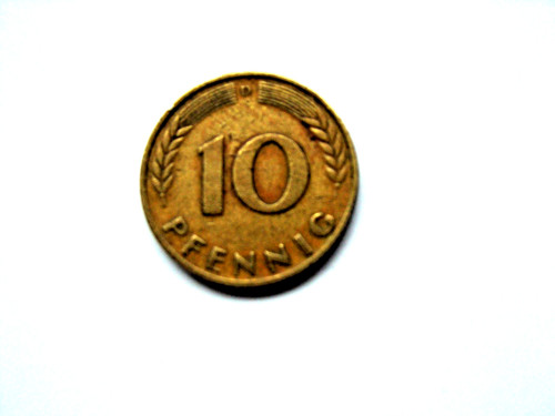 Selten pfennig 1950 d - selten!,