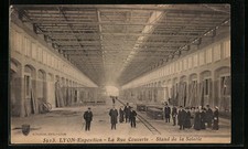 AK Lyon, Exposition, La Rue Couverte, Stand de la Soierie, Ausstellung 