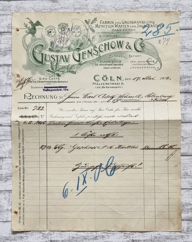 1906 genschow jagd munition - genschow,