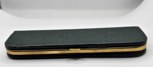 Vintage leder etui - vintage,