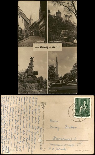 Leisnig ddr mehrbild - mehrbild-ak, mit