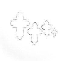 Ausstecher 4er Set Kreuze