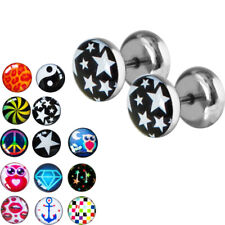 Fake Plug Ohrstecker Edelstahl