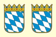 2 Stück Wappen Aufkleber