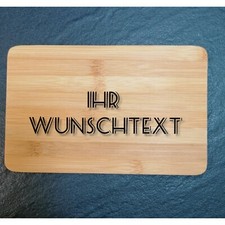 Frühstücksbrettchen, Vesperbrett Bambus Holz Mit Gravur, Personalisierbar