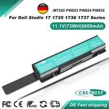 6600mAh MT342 PW823 PW824 Akku Für Dell Studio 17 1735 1736 1737 PP31L 312-0711