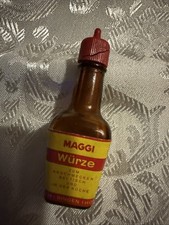 Mini Maggi Flasche 9g Glas Miniatur Befüllbar Alt Kaufladen Puppenstube Weihnach