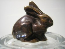 Bronze Hase sitzend 3,8 cm