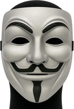 Silver Guy Fawkes V for
