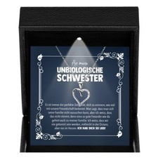 Freundschaftskette Geschenk Sterlingsilber Schmuck Unbiologische Schwester Beste