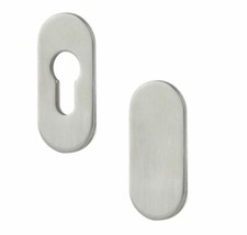 Kleberosette Rosette oval Alu