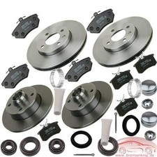 Bremsen Set Bremsscheiben + Beläge VORNE HINTEN VW Golf Cabrio 3 4 ABS KOMPLETT*