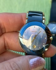 RADO Damenuhr DiaStar dunkelblau Keramik Quarz 