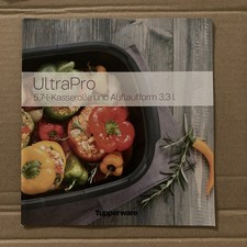 TUPPERWARE REZEPTHEFT REZEPTE FÜR ULTRA-PRO KASSEROLLE AUFLAUFFORM  5,7 L, 3,3 L