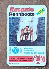 Quartettspiel Rasante Rennboot ASS 3293/1 komplett © 1975 Kartenspiel Schiffe
