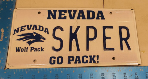 Nevada vanity license plate - license,