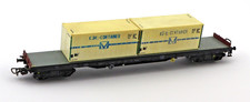 PIKO H0 Containerwagen Rungenwagen SSbly DR Ep. IV Kühl-Container