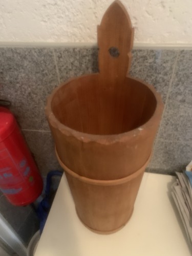 Schirmständer holz holzkübel - schirmständer,