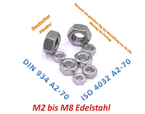 Sechskant mutter din 934 - mutter,