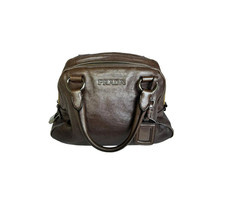 Mauve Silver Tone Prada Bag