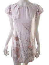 LIPSY Minikleid für Damen Perlen Puderrosa 38 Kurzer Ärmel Runder Ausschnitt