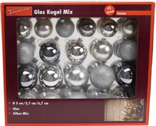 TrendLine Glaskugeln silber