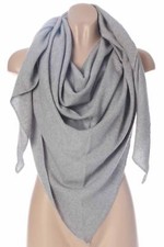 Zwillingsherz Kurt Kölln Dreieckstuch Tuch Schal hellgrau grau uni mit Kaschmir
