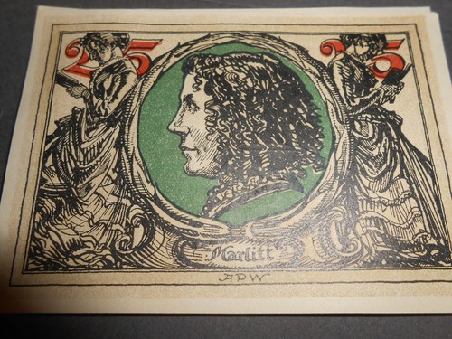 Notgeld geldschein 25pf - geldschein,
