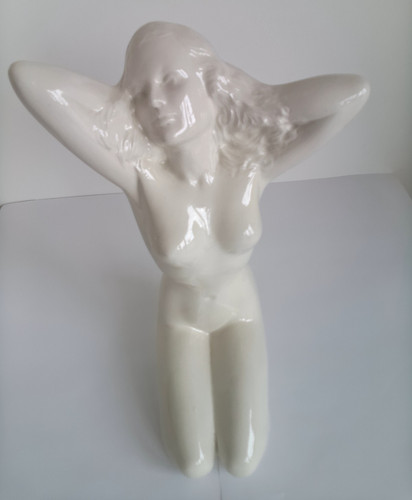 Keramik figur frau weiß - keramik,
