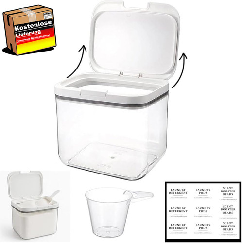 Waschmittelbox mit luftdichtem