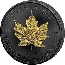 Kanada 5 $ Maple Leaf Black