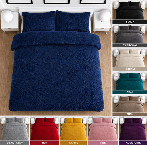 Teddybär fleece bettbezug - bettbezug, set