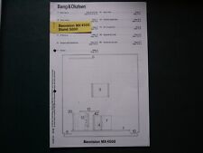 Service Manual Orginal Bang & Olufsen - Beovision MX 4500 Stand 5000