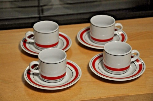 Espressotasse mit - 4x,