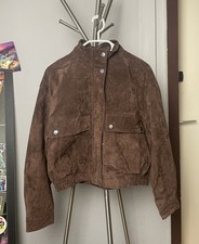 ZARA BOMBERJACKE AUS WILDLEDER