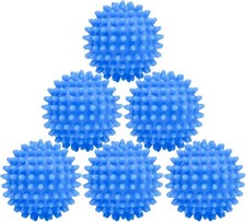 6 Stück Wäschetrocknerbälle für Wäschebälle - wiederverwendbare weiche schnelltrocknende Bälle 