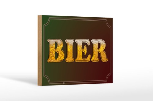 Holzschild bier alkohol 3 - bier,
