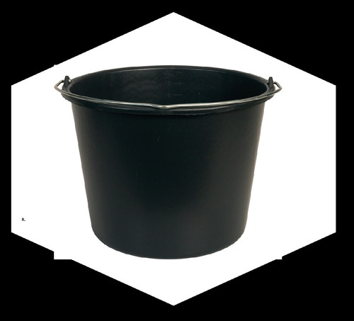 Baueimer 12l schwarz eimer - schwarz,