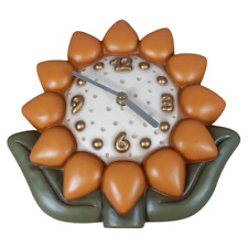 Wanduhr Analog Thun Sonnenblume Handverziert H21 cm B25 cm AA Batterie betrieben